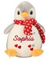 Preview: Pinguin Stofftier mit Wunschdaten